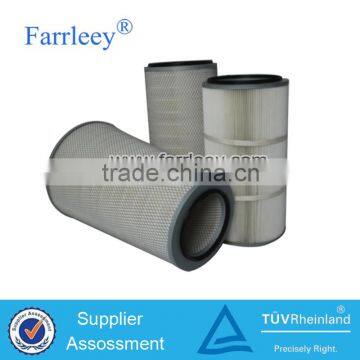 Farrleey Polyester Pleated High Quality Cartridge Air Filter For Food Industrial