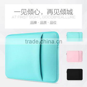 Newest Neoprene Sleeve Case With outer Pocker For 11-15.4" Tablet PC Laptop Sleeve Case Wholesale