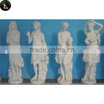 Hand carved marble four seasons goddess statue