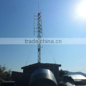 20M GSM Guy wire steel tubular communication tower