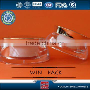 15G Set Series Cream Glass Bottle, Inner Jar Painted With Shiny Gold Aluminum Cap photo-6