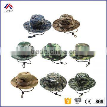 Jungle Camo Fisherman Wide Brim Sun Camping Hunting Military Camouflage Bucket Hat