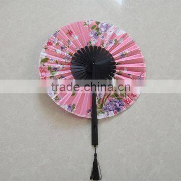 round nylon folding fan
