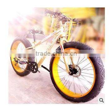 Trade assurance 2015 new style steel beach cruiser snow bike/bicycle/cycling with fat 4.0 tire ,OEM available, made in China