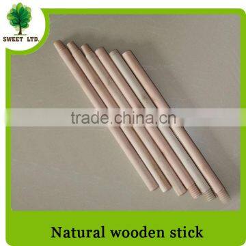 2016 Eco-friendly natrual wood broom stick well straight wood stick for sweeping tools