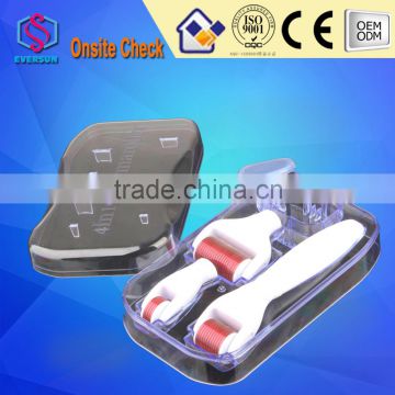 multi micro needle heads derma roller with 300needle pin. 700 needles and 1200 needle micro facial derma roller in disinfection