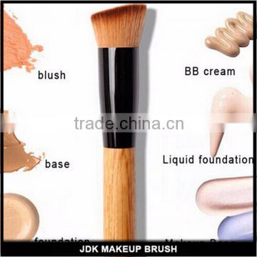 hot sale synthetic hair wood handle flat foundation brush pro makeup brush