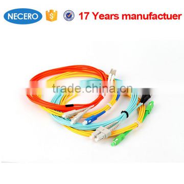 Gold Supplier Low Attenuation Multi Core Fiber Optic Patch Cord