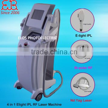 Multifunction IPL machine,Elight IPL+Bi-polar RF+Nd Yag Laser