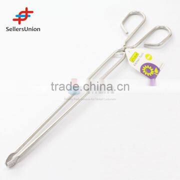 2016 hot sale No.1 Yiwu agent commission agent wanted Long Shape Stainless Steel Serving Tong