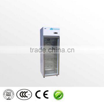 2 to 8 Degree YC400 glass door hospital laboraory medical refrigerator