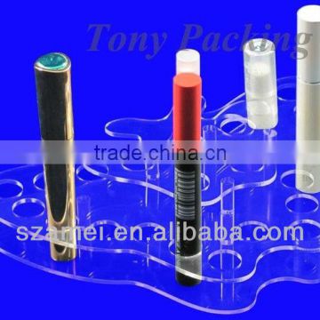 acrylic lip pomade display, acrylic cosmetic display holder