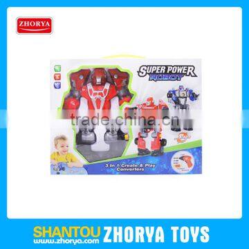 Amazing cool red robot toy deformation plastic robot intelligent shape shifting robot toy