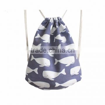 High quality cheap promotional canvas shoe drawstring bag