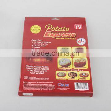 Wholesale Hot Sell as Seen on tv Bag for Potato Baking Microwave Baked Potato Bag Potato Microwave Cooking Bag