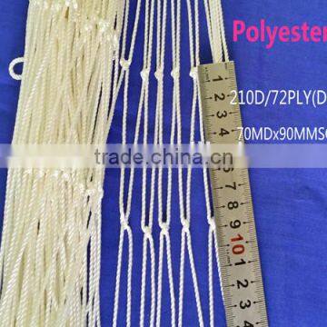 210D/30PLY nylon polyester multifilament fishing nets single double knots