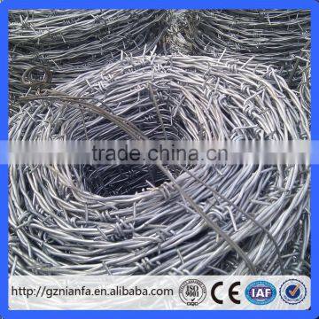 High Quality 2016 For Security Used 12*14 Galvanized Barbed Rope(Guangzhou Factory)