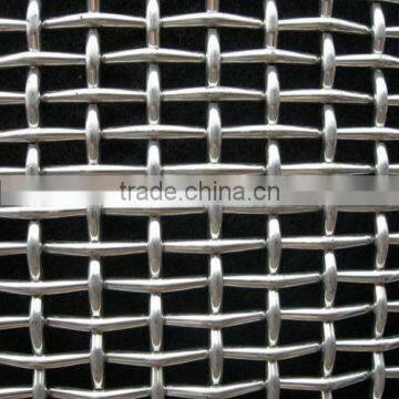 black or whith stainless steel square hole crimped wire mesh