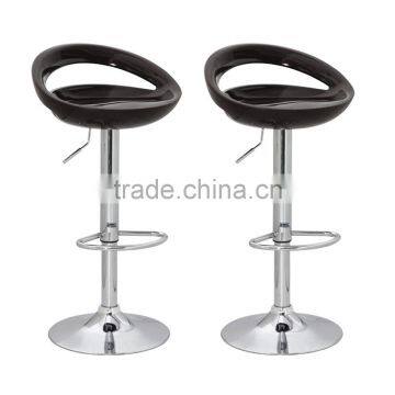 Modern Swivel ABS Bar Stool - Black