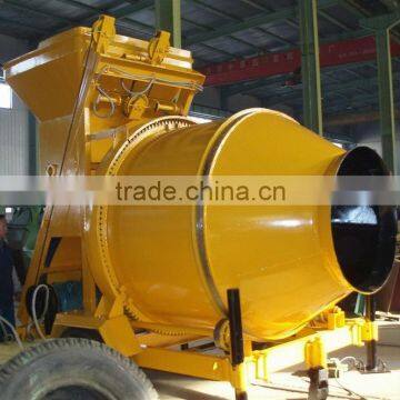 350l Manual Double Shaft Electric Motor Concrete Mixer With Pump photo-2