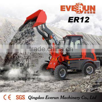 Qingdao Everun 1.2T Mini Front End Loader with CE Approved For Sale