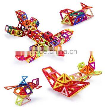 Factory Supply Montessori Kids Educational Magnetic Block Building Shapes Toys