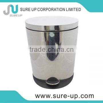 New design ellipse mirror office wastepaper basket,kitchen ware dustbin(DSUD)