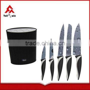 Good Quality Kitchenware Knife Set With Hollow Handle in Acrylic Block photo-3