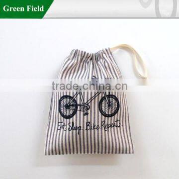 Green Field Reusable Printed Drawstring Produce Bag