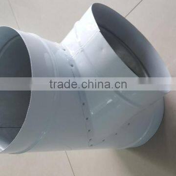 Galvanized Steel T Tee 3 - Way Tube Duct Fitting Connector for Indoor Gardening Greenhouse Air Ventilation System photo-3
