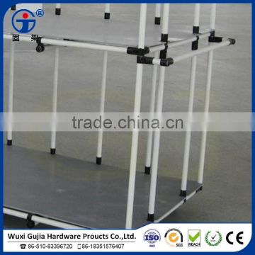 storage pipe rack plastic coated lean pipe