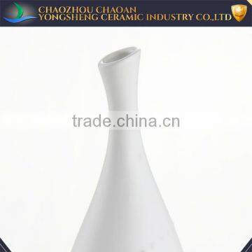 Wholesale Simple Pure White Narrow Neck Ikebana Vases photo-2