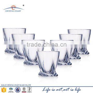 11OZ SET OF 6 CRYSTAL CUT GLASS DRINKWARE