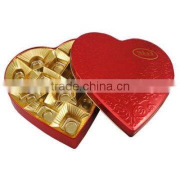 heart shape tin box