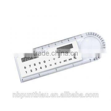 10cm Ruler With 8 Digitals Solar Power Calculator and Magnifier photo-2