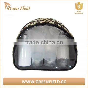 Fashion clear PVC travel cosmetic makeup bag with zipper