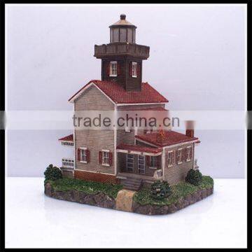 Custom Souvenir 3D Castle Building Model Craft Resin House Building Model Factory