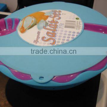Salad Mixing Bowl Set With Plastic Salad Scoop Colander Mixing Bowl photo-3