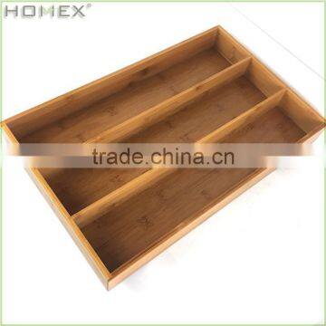 Utensil Drawer Organizer Kitchen Supply in Bamboo/Homex_BSCI