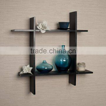 Asymmetric Laminate Square Floating Wall Shelf lovely DIY home Decorative floating wall shelf wholesale