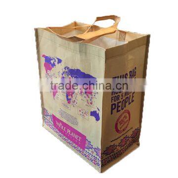 Reusable Brown Flat Handle Kraft Paper Bags photo-3