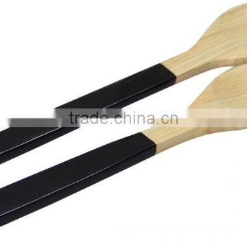 Bamboo Bowls and Spoon Set/ Eco-friendly Spun Bamboo Salad Bowls photo-5
