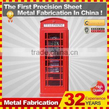 Freestanding Metal Public Antique Telephone Booth for Sale photo-6
