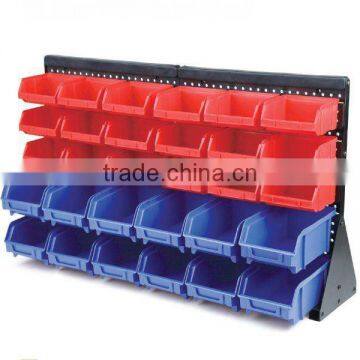 Stackable Bin Box Wall Mount Storage Bin Rack (202712)