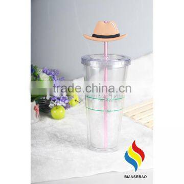 16 OZ Promotion Gift Double Wall Plastic Tumbler for beverage