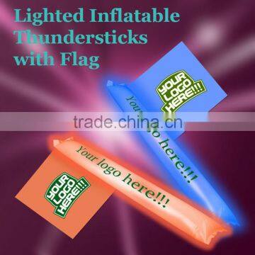 Lighted Bang Bang Sticks with Flag for Promotional Events