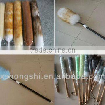 lambswool wool duster, bamboo handle wool dusters