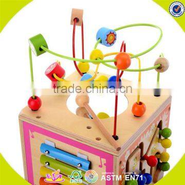 2017 Wholesale Baby Wooden Play Cube Newest Kids Wooden Play Cube Fashion Children Wooden Play Cube W11B122 photo-4
