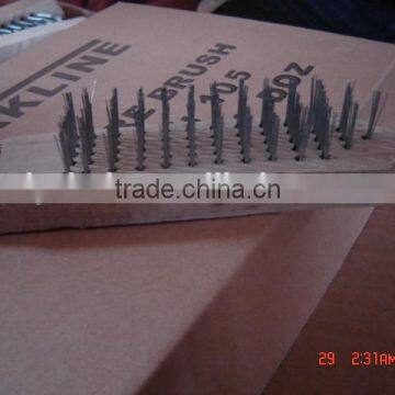 Factory steel wire brush with wood handle for cleaning