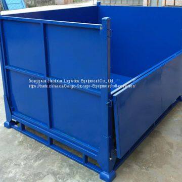 Storage Collapsible Steel Pallet Box / Galvanized Steel Box